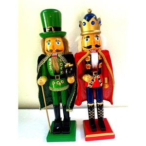 Nutcracker Christmas tree decoration 2 figurines